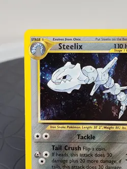 Steelix 15/111 Neo Genesis Holo Rare Vintage Pokemon Card NEAR MINT Condition - Image 2