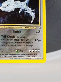 Steelix 15/111 Neo Genesis Holo Rare Vintage Pokemon Card NEAR MINT Condition - Image 5