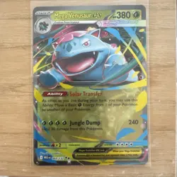Mega Venusaur Ex #3 Pokemon Mega Evolution Double Rare Mint Condition Card - Image 1