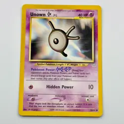 Unown K 58/64 Neo Revelation Rare Vintage Pokemon Card Unknown [K] - MP - Image 1