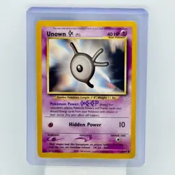 Unown K 58/64 Neo Revelation Rare Vintage Pokemon Card Unknown [K] - MP - Image 3