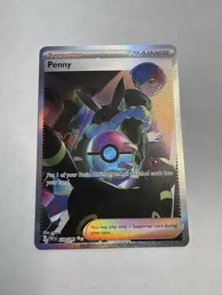 Pokemon TCG Penny Paldean Fates Trainer Holo Card 239/091 - Image 1