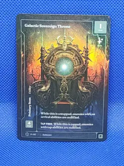 Wonders of the First Formless Foil Galactic Sovereign Throne 1st Edition Promo - Image 1