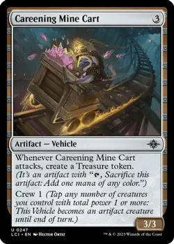 4x Magic: The Gathering Careening Mine Cart 247 Uncommon Regular NM LCI - Image 1