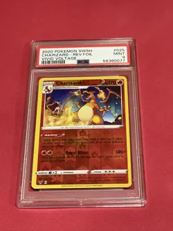 2020 Pokemon Vivid Voltage Charizard Reverse Foil Holo #25/185 PSA 9 - Image 1