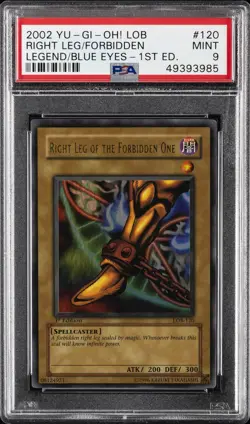 2002 1ST ED #120 RIGHT LEG OF THE FORBIDDEN ONE PSA 9 - Image 1