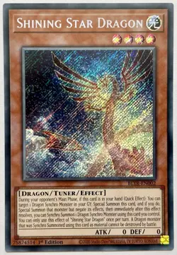 BLTR-EN002 Shining Star Dragon - Secret Rare 1st Edition Near Mint YuGiOh Card - Image 1