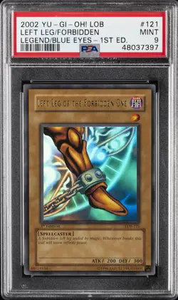 2002 1ST ED #121 LEFT LEG OF THE FORBIDDEN ONE PSA 9 - Image 1