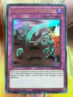 ( GRAVEDIGGER'S TRAP HOLE ) Ultra Rare - MP21-EN086 - 1st NM - Yu-Gi-Oh Mega Tin - Image 1