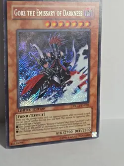 Yu-Gi-Oh! RARE Gorz the Emissary of Darkness DLG1-EN000 Limited Edition - Image 1