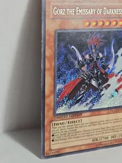 Yu-Gi-Oh! RARE Gorz the Emissary of Darkness DLG1-EN000 Limited Edition - Image 2
