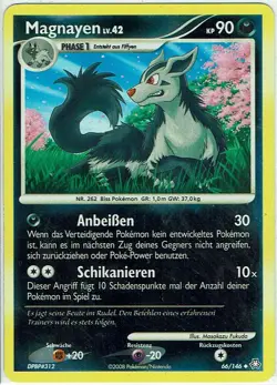 Pokemon Karte Card Erwachte Legenden Nr. 66/146 Magnayen Reverse Holo deutsch - Image 1