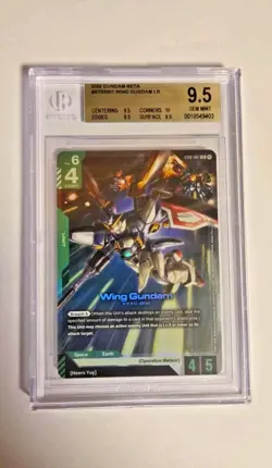 Wing Gundam - Edition Beta Gundam Card Game - ST02-001 - BGS 9.5 - Image 1