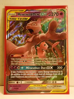 Pokemon Card: Mewtwo and Mew GX #3 - Image 1