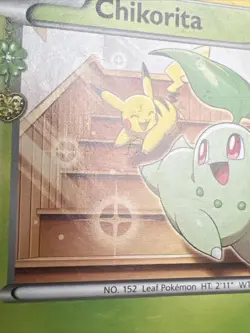 MP+ Chikorita RC1/RC32 Generations: Radiant Collection AUTHENTIC Pokemon Card - Image 3