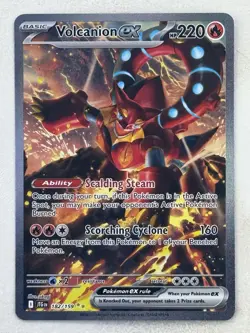 Volcanion EX 2025 Pokemon SV: Journey Together Full Art Rare #182 Trading Card - Image 1