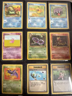 Vintage WOTC Pokemon TCG Binder Mixed Sets Job Lot Collection Holos 170+ Cards - Image 5
