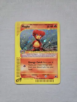 Magby Holo Rare 17/165 Expedition E Reader Rare Pokemon TCG Card - Image 1