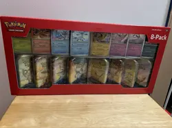 Costco Prismatic Evolutions 8 Mini Tin Bundle with Promo Cards - NEW / SEALED - Image 1