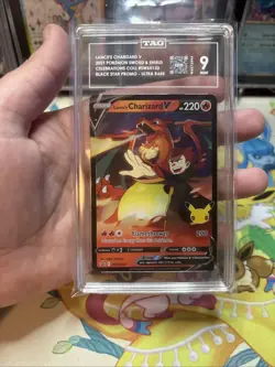 Pokemon Lance's Charizard V SWSH133 Sword & Shield Promo Cards TAG 9 Mint - Image 1