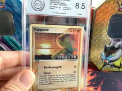 Pokemon Karte Card Puppance Ex Deoxys Reverse Holo Stamp Deutsch PGS PSA 8.5 NM+ - Image 3