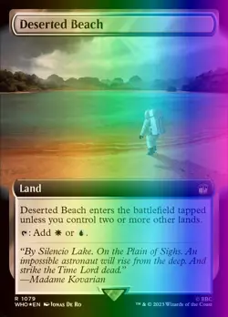 MTG Magic the Gathering Deserted Beach (1079/1208) Doctor Who LP FOIL- SURGE - Image 1