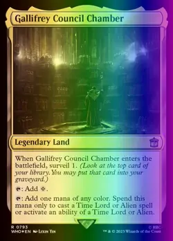 MTG Gallifrey Council Chamber (793/1208) Doctor Who LP FOIL- SURGE - Image 1