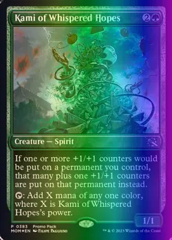 MTG Kami of Whispered Hopes (383/548) March of the Machine LP FOIL - Image 1