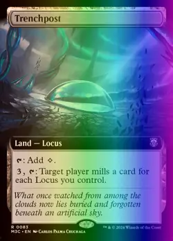 MTG Magic the Gathering Trenchpost (83r/782) Modern Horizons 3 Commander NM FOIL - Image 1