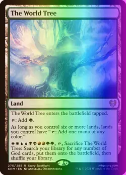 MTG Magic the Gathering The World Tree (275/551) Kaldheim LP FOIL - Image 1