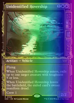 MTG Unidentified Hovership (305/469) Duskmourn House of Horror LP FOIL - Image 1