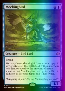 MTG Magic the Gathering Mockingbird (61/427) Bloomburrow NM FOIL - Image 1