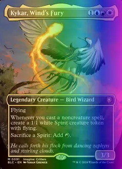 MTG Kykar, Wind's Fury (91/401) Bloomburrow Commander NM FOIL - Image 1