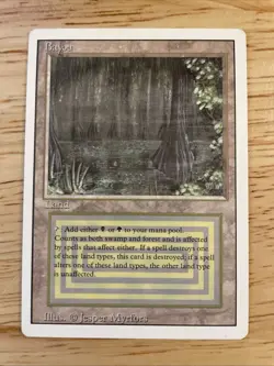 Magic the Gathering 1994 Bayou Revised Edition Rare Dual Land English - Image 1