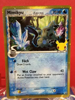 Mimikyu Delta Species SWSH136 Black Star Promo Pokemon Card Holo NM+ - Image 1