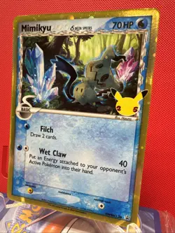 Mimikyu Delta Species SWSH136 Black Star Promo Pokemon Card Holo NM+ - Image 3