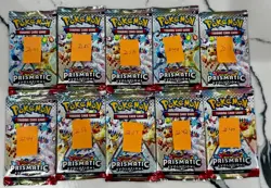 Pokemon TCG 10x HEAVY Prismatic Evolutions Booster Packs GOD packU - Image 1