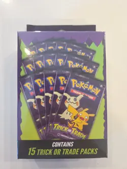 Pokemon Trick or Trade Booster Pack box 15 Packs 2025 Sealed Walgreens Exclusive - Image 1