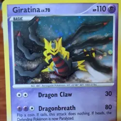 Pokemon TCG Giratina Lv. 70 Platinum 28/127 Holo Exclusive Cosmos Holo Rare - LP - Image 2