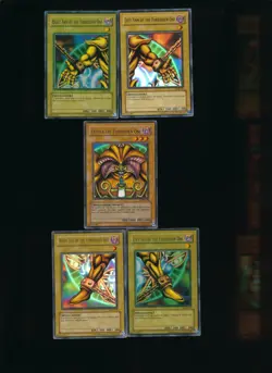Yugioh Exodia the Forbidden One Complete Set LOB-120-124 Ultra Rare Nm-MINT - Image 1