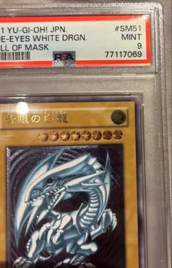 PSA 9 Yu-Gi-Oh! 2001 Blue Eyes White Dragon SM-51 Ultimate Rare Yugioh Japanese - Image 5