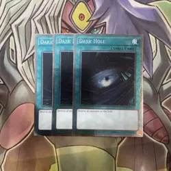 NKRT-EN024 Dark Hole Platinum Rare x3 Excellent Condition Yugioh - Image 1