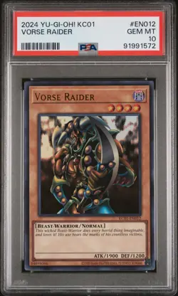 2024 YU-GI-OH! KC01-25TH ANV ULTIMATE KAIBA SET Vorse Raider EN012 PSA 10 - Image 1
