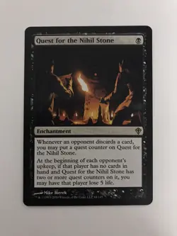 Quest for the Nihil Stone MTG Magic the Gathering Card NM Near Mint Worldwake - Image 1