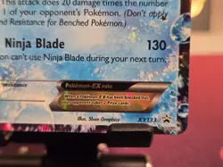 Ash-Greninja EX XY133 Black Star Promo Holo Pokemon Card - Image 4