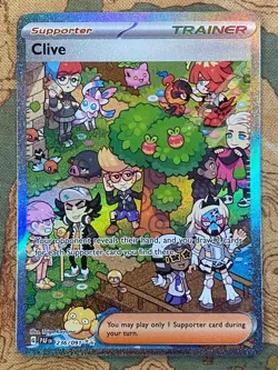 Pokemon Card TCG - Clive 236 SIR Special Illustration Rare Paldean Fates NM - Image 2