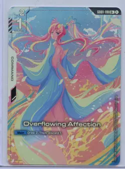 Gundam Card Game - Overflowing Affection GD01-118 U+ - Alt Art - English NEWTYPE - Image 1