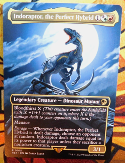Indoraptor, the Perfect Hybrid - Extended Art - NM (unplayed) - REX set - Image 1