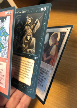 MTG Ice Age Dance of the Dead, Swords of Plowshares, & Jokulhaups 1995 NM - Image 3