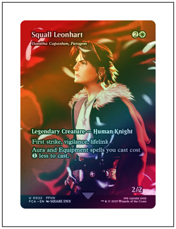 1x Squall Leonhart - Danitha Capashen Paragon, Foil, Final Fantasy, MTG NM - Image 1